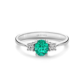 Emerald & Diamond Ring - Dracakis Jewellers